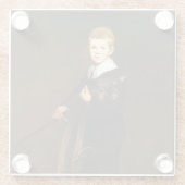 Junge, der ein Schwert hält (von Edouard Manet) Glasuntersetzer (Rückseite)