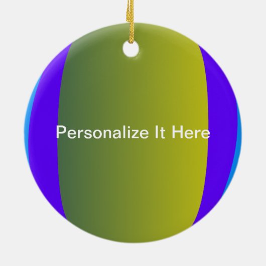 Junge, der einen Fisch fängt Keramik Ornament (Hinten)