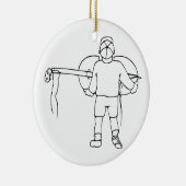 Junge, der gebrochene aufrechte keramikornament (Rechts)