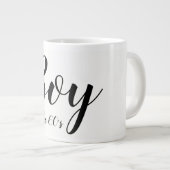 Junge der Sechziger Elegante Typografie der 1960er Jumbo-Tasse (Vorderseite Rechts)