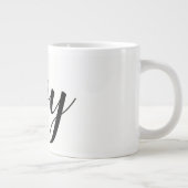 Junge der Sechziger Elegante Typografie der 1960er Jumbo-Tasse (Rechts)