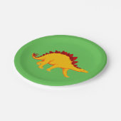 Junge Dinosaurier-Party Pappteller (Schrägansicht)
