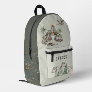 Junge Dinosaurier Personalisiert Bedruckter Rucksack