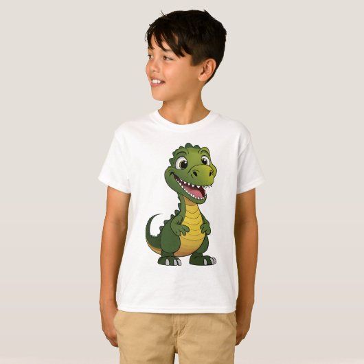 Junge Dinosaurier-T - Shirt (Vorne ganz)