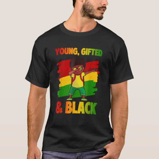 Junge Ed & Black History Monat Kinder Niedliches D T-Shirt (Vorderseite)