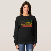 Junge Ed und schwarze Geschichte - US Flag Afrika Sweatshirt (Vorne ganz)
