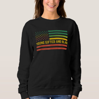 Junge Ed und schwarze Geschichte - US Flag Afrika Sweatshirt