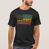 Junge Ed und schwarze Geschichte - US Flag Afrika T-Shirt (Vorderseite)