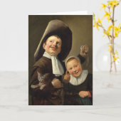 Junge, Eel, Mädchen und Katze von Judith Jans Leys Karte (Gelbe Blume)