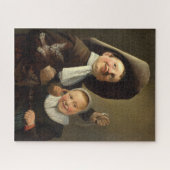 Junge, Eel, Mädchen und Katze von Judith Jans Leys Puzzle (Horizontal)