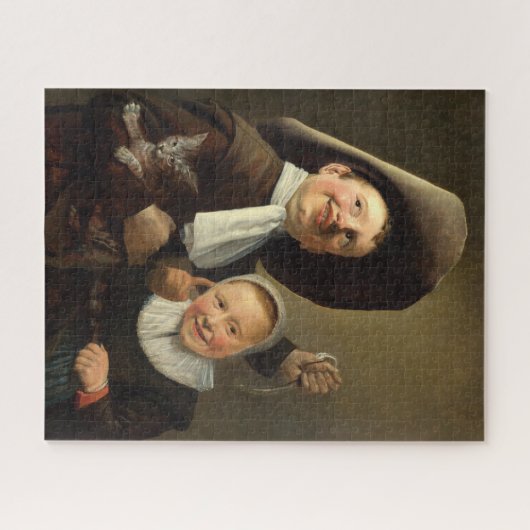 Junge, Eel, Mädchen und Katze von Judith Jans Leys Puzzle (Horizontal)