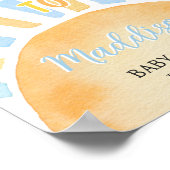 Junge ein wenig Ray der Sonnenschein Baby-Dusche W Poster (Ecke)