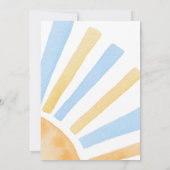 Junge ein wenig Ray von Sunshine Baby Dusche Einladung (Rückseite)