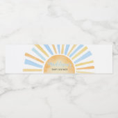 Junge ein wenig Sonnenschein Wasserflaschenetikett (Einzelnes Label)