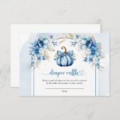 Junge eine süße kleine Kürbisblauer Windelraffiner Begleitkarte (Vorne/Hinten)