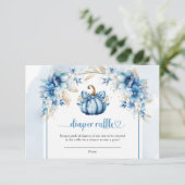 Junge eine süße kleine Kürbisblauer Windelraffiner Begleitkarte (Stehend Vorderseite)