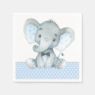 Junge Elefant Baby Shower Papier Servietten