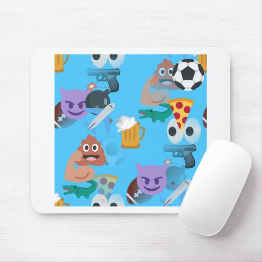 Junge Emoji Mousepad (Mit Mouse)