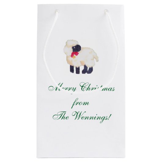 Junge Engel mit Lammbeutel Kleine Geschenktüte (Rückseite)