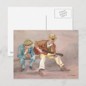 Junge, er kann wirklich Gitarre spielen! Postkarte (Vorne/Hinten)