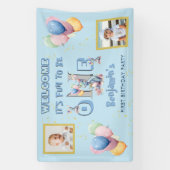 Junge erste Geburtstag Fun One Dinosaurier Banner (Vertikal)