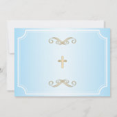 Junge Erste Heilige Kommune Danke Karte (Rückseite)