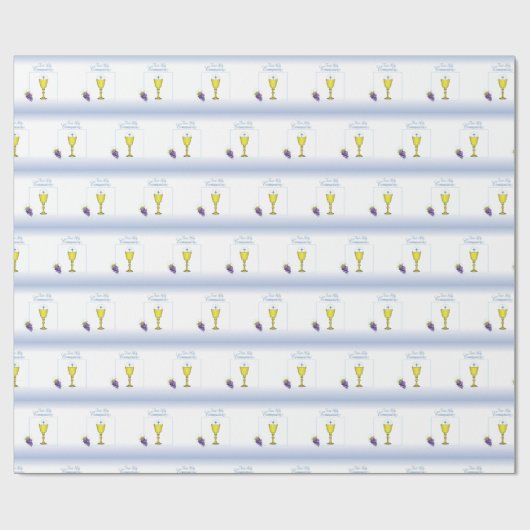 Junge Erste Kommune, Chalice mit Gastgeber und Tra Geschenkpapier (Flach)
