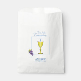 Junge Erste Kommune, Chalice mit Gastgeber und Tra Geschenktütchen