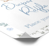 Junge etwas Bunny Baby Duschdusche Windeln Raffle Poster (Ecke)