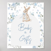 Junge etwas Bunny Baby Dusche Bücher und Geschenke Poster (Vorne)
