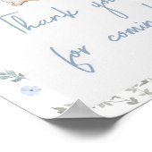 Junge etwas Bunny Baby Dusche Danke, dass ihr geko Poster (Ecke)