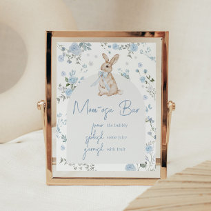 Junge etwas Bunny Baby Dusche Mama Osa Bar Poster