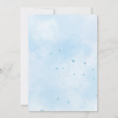 Junge fahren durch den Covid Baby Dusche LKW Einladung (Rückseite)