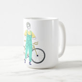 Junge, Fahrrad, Biker Kaffeetasse (VorderseiteRechts)