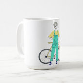 Junge, Fahrrad, Biker Kaffeetasse (Vorderseite Links)