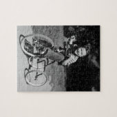 Junge fährt Dreirad Puzzle (Horizontal)