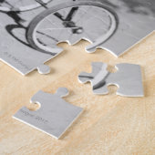 Junge fährt Dreirad Puzzle (Seite)