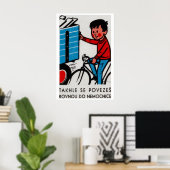 Junge fährt mit Lastwagen - Matchbox-Druck - Tsche Poster (Heimbüro)