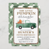 Junge Fall Geburtstag Einladung jeden Alters (Vorne/Hinten)