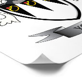 Junge Familienwappen-Wappen Poster (Ecke)