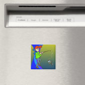 Junge fängt einen Fisch Magnet (In Situ (Geschirrspüler))