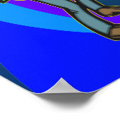 Junge fängt einen Fisch Poster (Ecke)