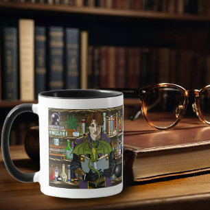 Junge Fantasy-Bibliotheksbücher des Zauberers Drac Tasse