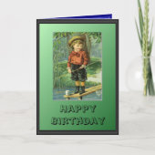 Junge Fischer Karte (Vorderseite)