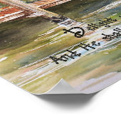 Junge Fischerei mit Hund Psalm 37:4 Poster (Ecke)