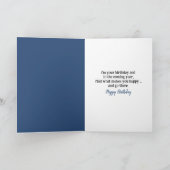 Junge Fischerei unter Vollmond Geburtstag Karte (Innenseite)