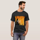 Junge fischt am Dock T-Shirt (Vorne ganz)