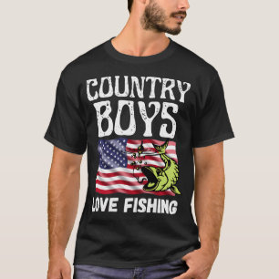 Junge fischt vom Mond - Weiß T-Shirt