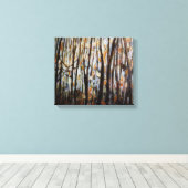 Junge Forstbaumen Leinwanddruck (Insitu (Holzboden))