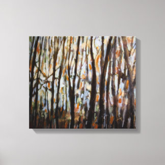 Junge Forstbaumen Leinwanddruck